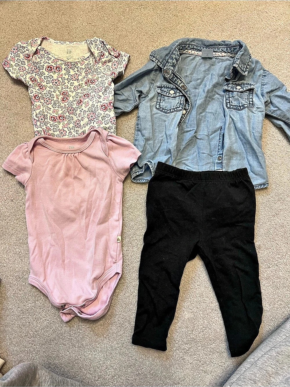 Fall Outfit with Ruffle Bottom Tights 6 to 9 months